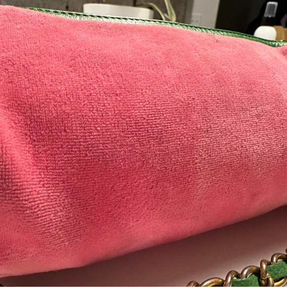 Juicy Couture Velour Pink and Green Women's Bag - Picture 5 of 11